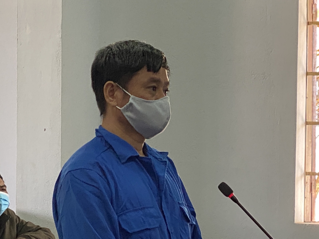 Bị cáo Đỗ Văn Minh tại phiên tòa xét xử phúc thẩm  THANH QUÂN