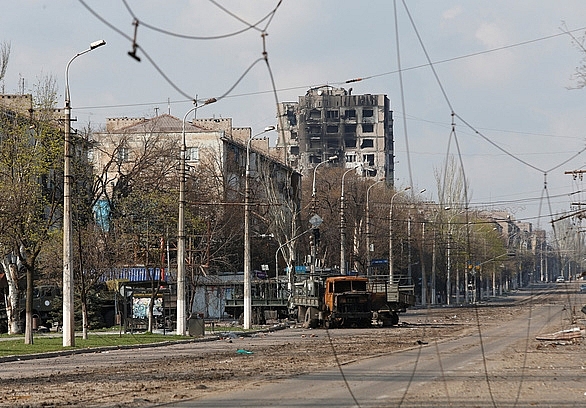 Thành phố Mariupol, Ukraine. (Ảnh: Reuters)
