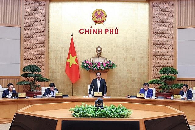 Thủ tướng Phạm Minh Chính chủ trì phiên họp. Ảnh: VGP  
