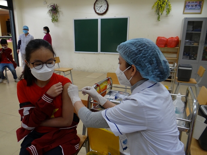 Hà Nội: Toàn thành phố tiêm được 33.626 mũi vắc-xin Covid-19 cho trẻ 5 đến dưới 12 tuổi