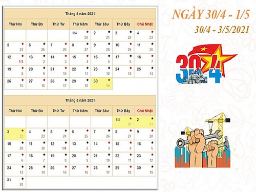 Lịch nghỉ lễ 30/4-1/5 năm 2022 của ngân hàng cập nhật chính xác nhất