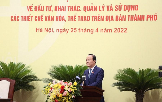 Chủ tịch HĐND TP Hà Nội Nguyễn Ngọc Tuấn phát biểu bế mạc Phiên họp giải trình