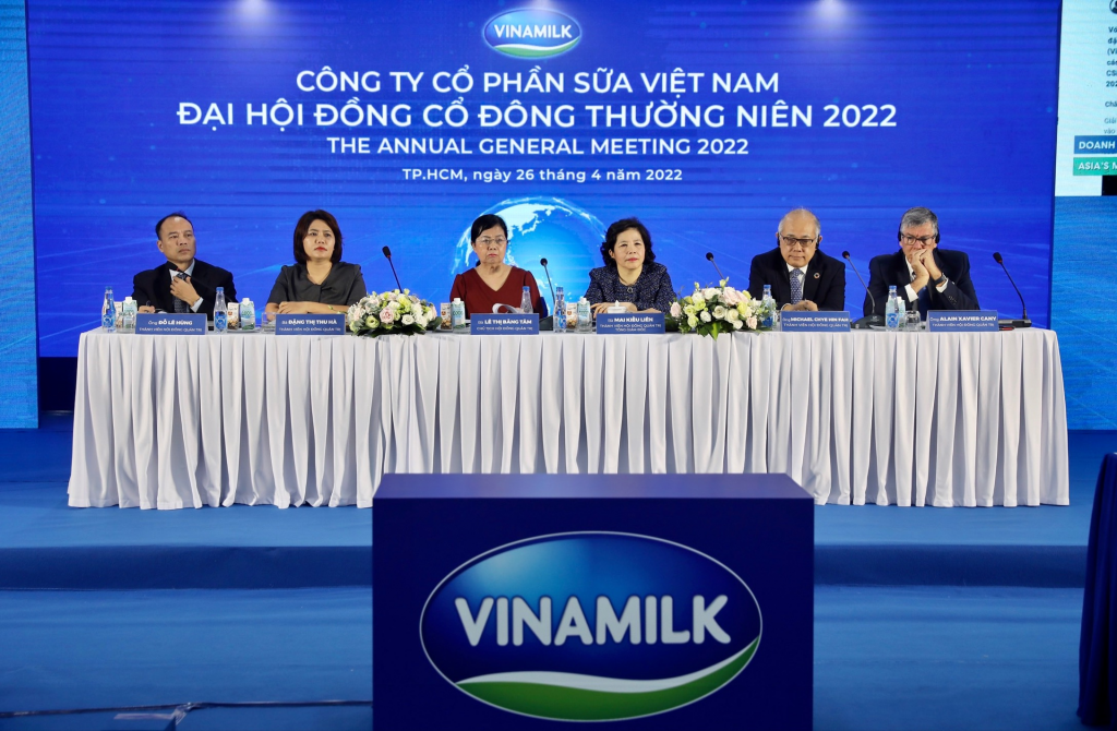 Đại hội đồng cổ đông của Vinamilk năm 2022 diễn ra dưới hình thức trực tuyến