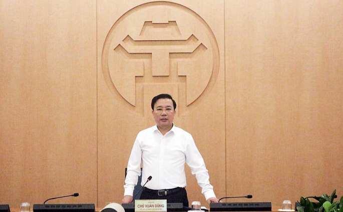 Phó Chủ tịch UBND TP Chử Xuân Dũng phát biểu kết luận hội nghị. 