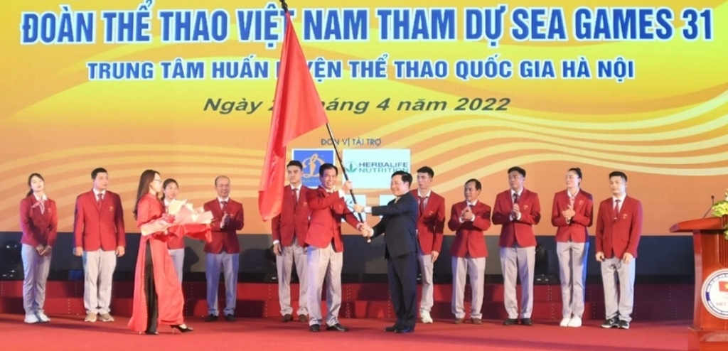 Trang trọng Lễ xuất quân đoàn thể thao Việt Nam dự SEA Games 31