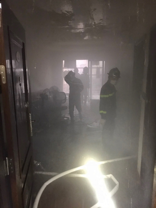 Kịp thời khống chế đám cháy trong căn hộ của chung cư