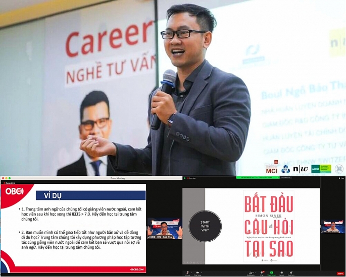 Tại chương trình, diễn giả Ngô Bảo Thái đã “bật mí” bí quyết bán hàng hiệu quả bằng câu hỏi “Tại sao?” để giúp các doanh nghiệp trở nên thành công hơn.