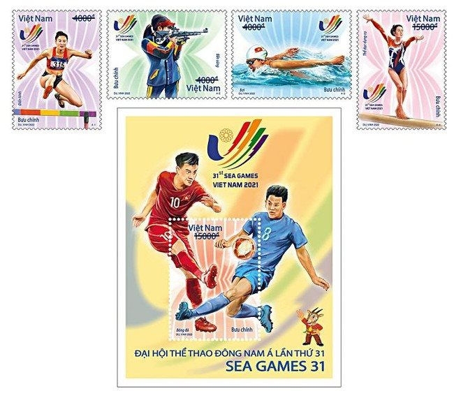 Phát hành bộ tem các môn thể thao SEA Games 31