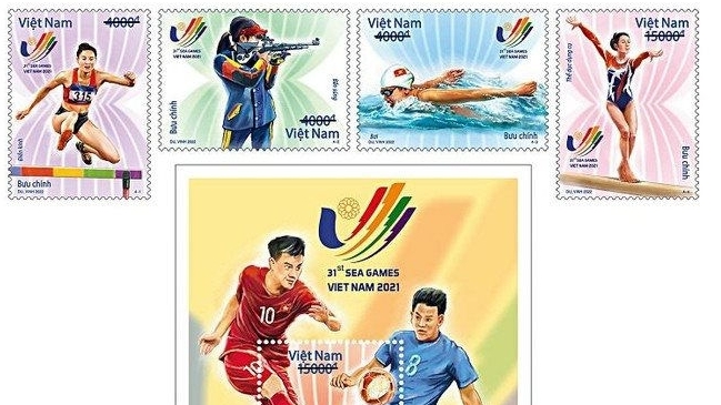 Phát hành bộ tem các môn thể thao SEA Games 31