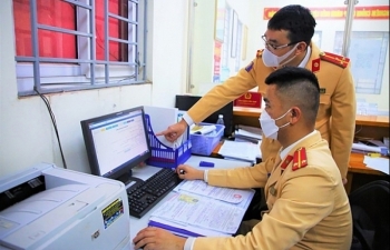 Công an xã ở Hà Nội thực hiện đăng ký xe mô tô bắt đầu từ ngày 21/5