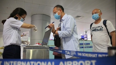 Từ ngày 15/5, người nhập cảnh vào Việt Nam không phải xét nghiệm virus SARS-CoV-2