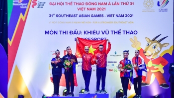 VĐV Hà Nội mở màn 2 Huy chương Vàng ngày thi đấu đầu tiên bộ môn Dance Sport