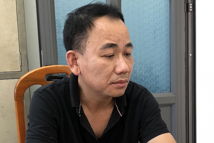 Phạm Văn Nam tại cơ quan công an 
