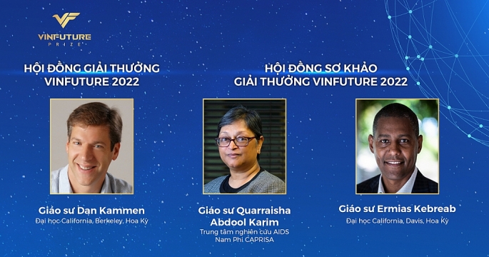 Ba thành viên mới lần đầu tiên góp mặt trong các Hội đồng khoa học của Giải thưởng VinFuture 2022
