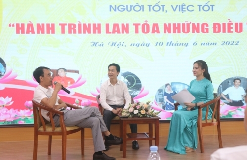 Giao lưu trực tuyến gương điển hình tiên tiến, người tốt việc tốt “Hành trình lan tỏa những điều tốt đẹp”