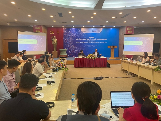Hội thảo “Đấu thầu mua sắm công từ góc nhìn của DN” do Phòng Thương mại và Công nghiệp Việt Nam (VCCI) và Chương trình Phát triển Liên Hợp Quốc tại Việt Nam (UNDP) tổ chức