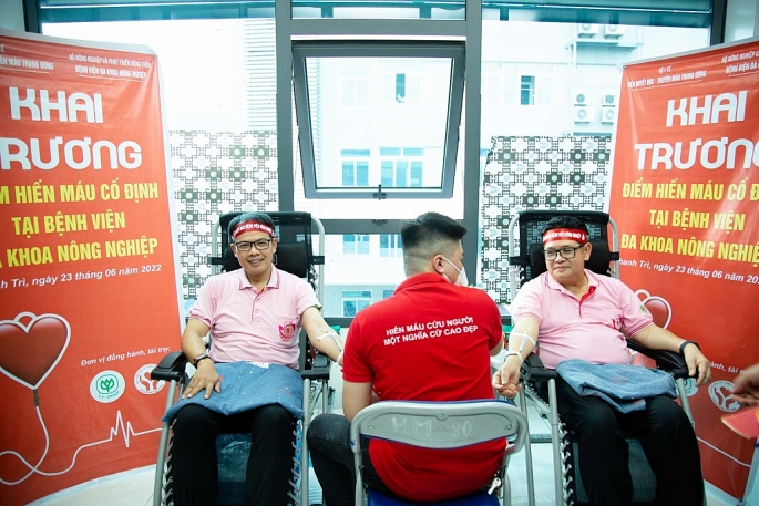 Khai trương điểm hiến máu cố định ngoại viện thứ 4 tại Hà Nội
