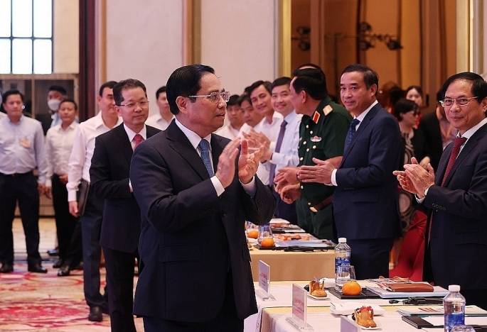 Thủ tướng Chính phủ Phạm Minh Chính dự Diễn đàn Đầu tư Đà Nẵng năm 2022. Ảnh: TTXVN
