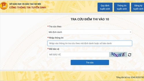 4 cách tra cứu điểm thi vào lớp 10 tại Hà Nội