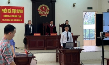 Lần đầu tiên xét xử phiên toà trực tuyến tại Hà Nội