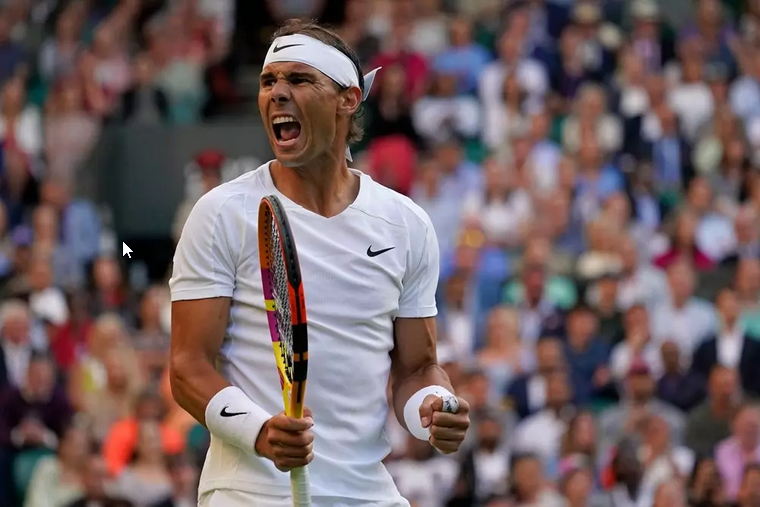Nadal thắng nghẹt thở để tiến vào bán kết Wimbledon 2022