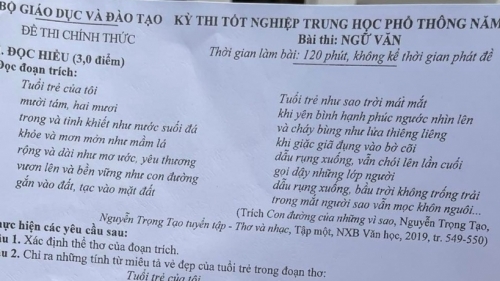 Hành vi làm lộ đề Toán, dự đoán đề Ngữ văn gây hiểu nhầm sẽ bị xử phạt như thế nào?