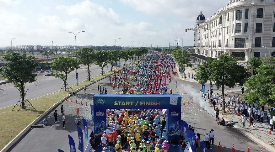 Hàng ngàn Novator cùng hợp lực tại Aqua City để đón chào Lễ khai mạc Nova Olympic 