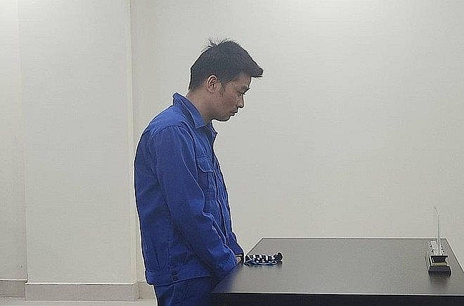 Bị cáo Thuận tại tòa