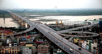 Gói thầu chính Dự án xây dựng cầu Vĩnh Tuy 2 hoàn thành hơn 50% khối lượng
