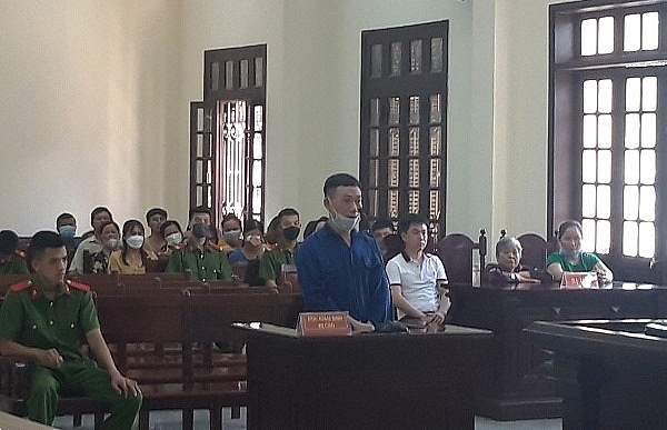 Bị cáo Nguyễn Văn Hải tại tòa.