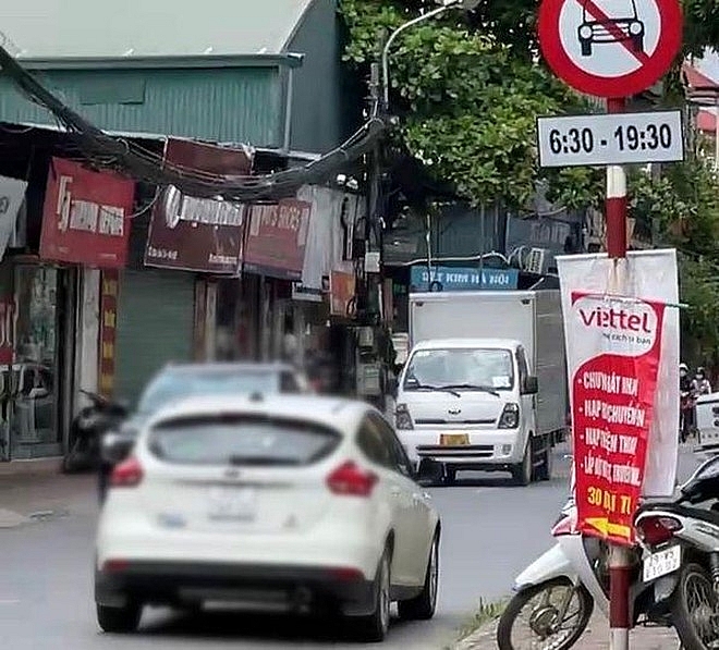 Phạt nguội tài xế ô tô đi vào đường cấm từ tin báo của người dân