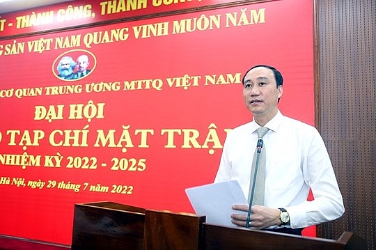 Phó Chủ tịch Phùng Khánh Tài phát biểu tại Đại hội  
