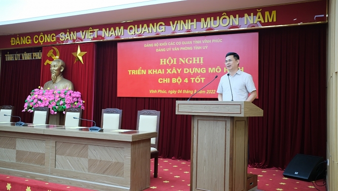 Đồng chí Trần Việt Cường, Chánh Văn phòng Tỉnh ủy Vĩnh Phúc: 