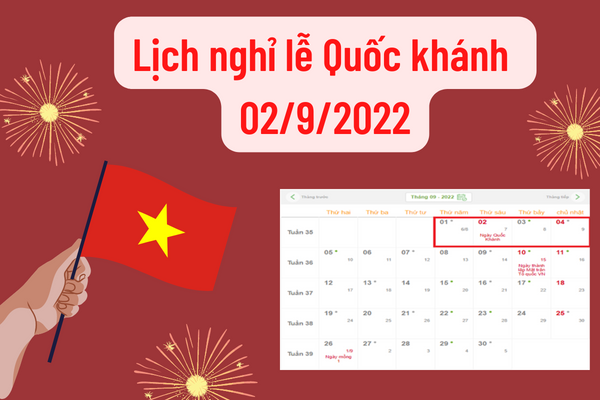 Lịch nghỉ lễ 2/9/2022 của cán bộ công chức, viên chức (seo)