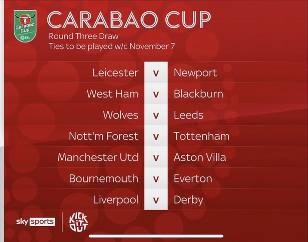 Bốc thăm vòng 3 Carabao Cup: Nhiều 