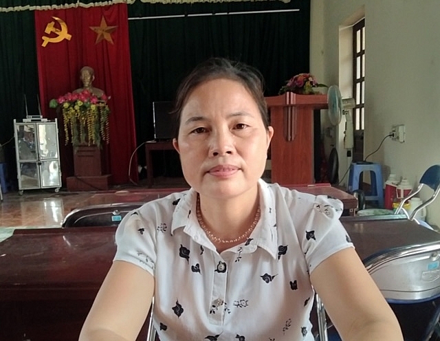 Chị Lưu Thị Phương, Trưởng thôn Kiều Mộc, xã Cổ Đô, huyện Ba Vì làm tốt công tác hòa giải
