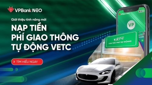 Tiện lợi thanh toán phí giao thông tự động qua ứng dụng VPBank NEO