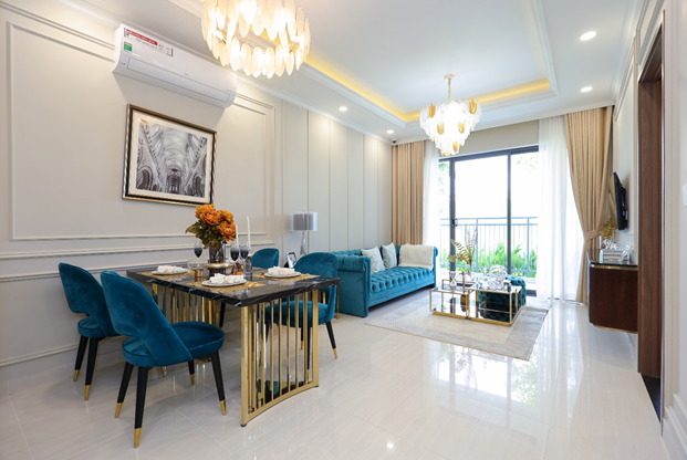 Thiết kế rộng rãi của căn hộ 2 phòng ngủ tại Hanoi Melody Residences