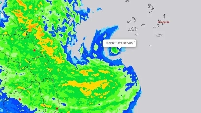 Các trạm rada thời tiết đã "bắt" được bão Noru