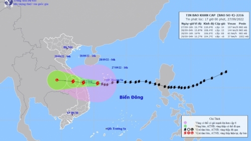 Bão Noru áp sát Đà Nẵng - Quảng Ngãi