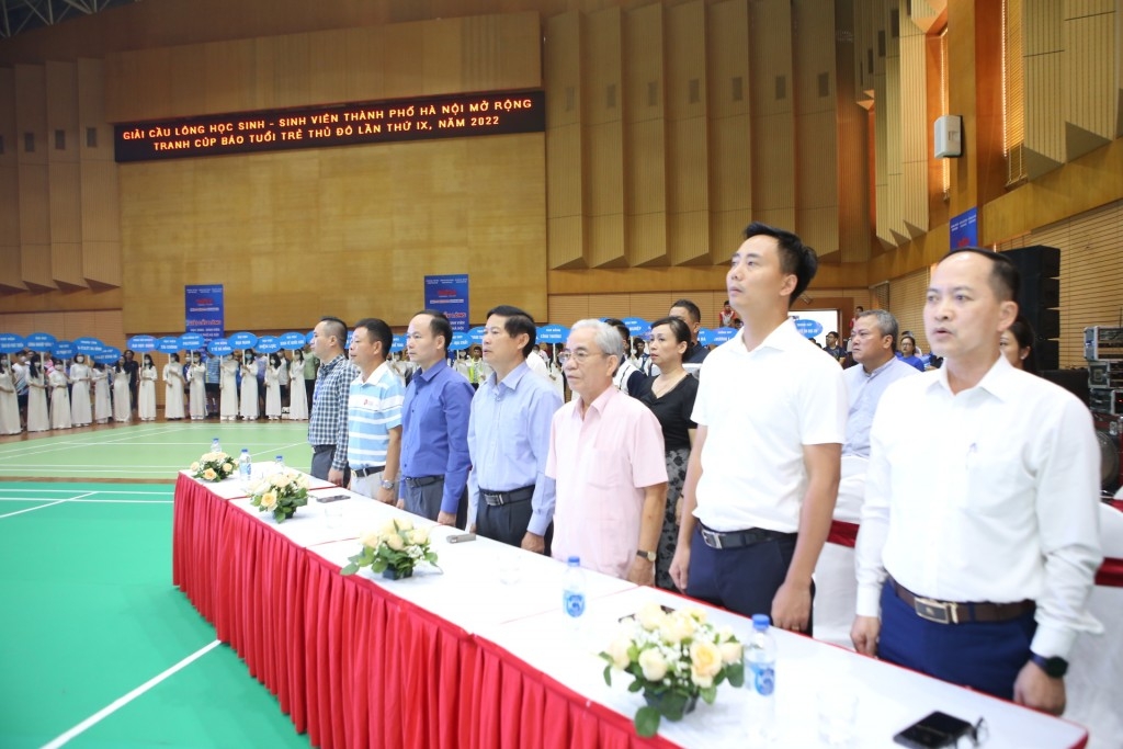 Tưng bừng khai mạc Giải Cầu lông HS-SV TP Hà Nội mở rộng tranh Cúp báo Tuổi trẻ Thủ đô lần thứ IX, năm 2022
