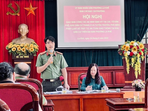 Phát huy hiệu quả từ mô hình “Giao ban công tác an ninh định kỳ tại các tổ dân phố, khu dân cư”