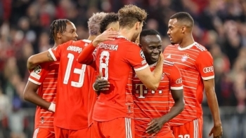Thắng áp đảo, Bayern vững vàng ở ngôi đầu tại Champions League