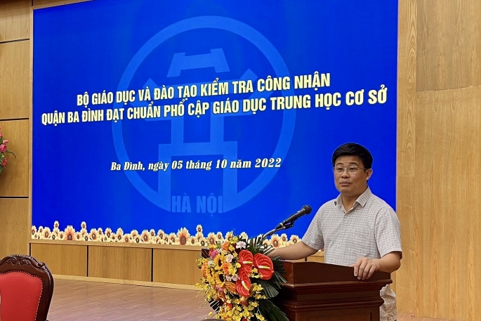 Hà Nội: Quận Ba Đình được công nhận đạt chuẩn Phổ cập giáo dục - Xoá mù chữ cấp THCS mức độ 3