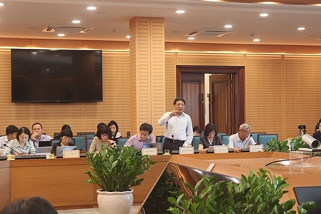 PGS.TS Đặng Văn Bài - Phó Chủ tịch Hội đồng DSVH Quốc gia phát biểu tại Hội thảo