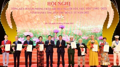 Vinh danh Công dân Thủ đô ưu tú năm 2022