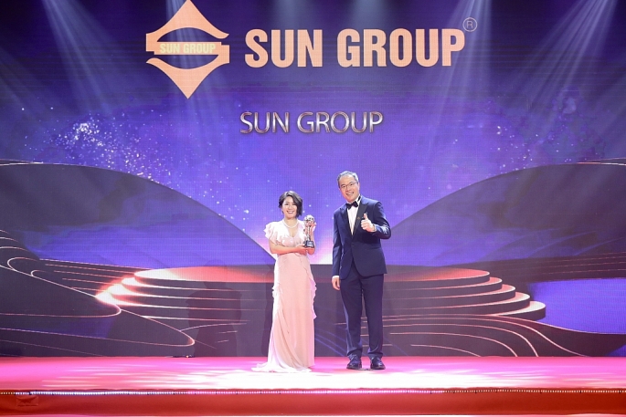 Sun Group đón nhận giải thưởng “Doanh nghiệp xuất sắc châu Á 2022” tối 7/10.