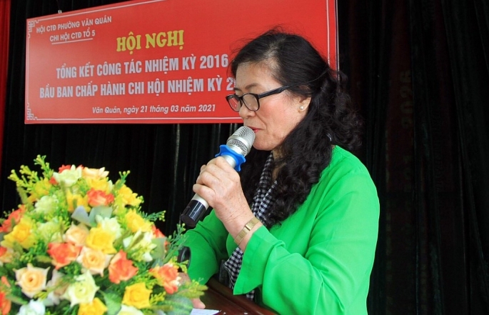 Bà Nguyễn Thị Hảo – Tổ trưởng TDP số 5, phường Văn Quán, quận Hà Đông tận tâm với công tác hòa giải cơ sở