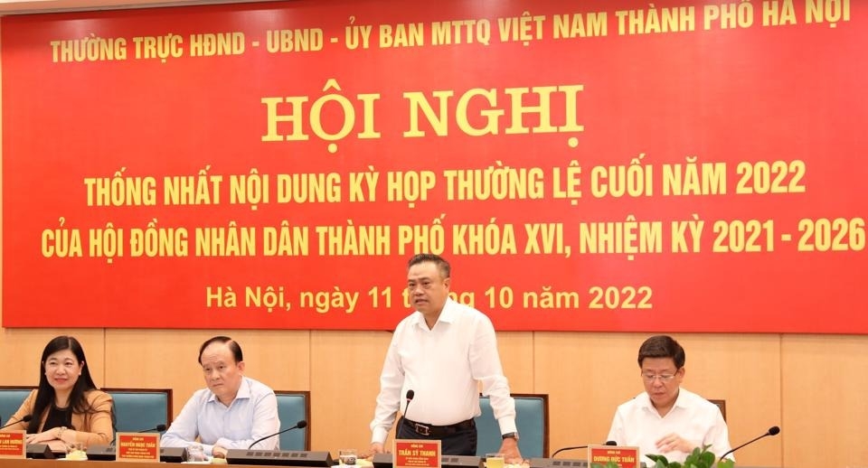 Thống nhất 42 nội dung sẽ xem xét tại Kỳ họp của HĐND TP Hà Nội
