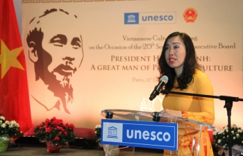 Trang trọng kỷ niệm 35 năm UNESCO ra Nghị quyết vinh danh Chủ tịch Hồ Chí Minh